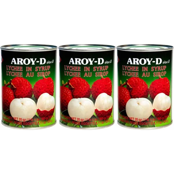Личи Aroy-D в сиропе 565 г, набор: 3 штуки