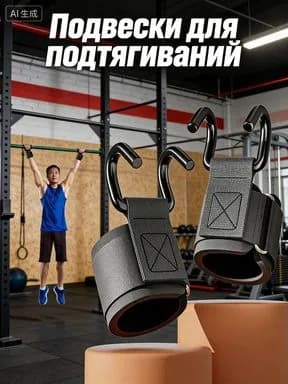 Крюки для турника, максимальный вес пользователя: 200 кг