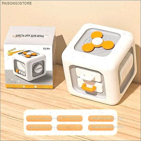 Монтессори-игрушка для малышей, шестигранная развивающая коробка с активностями, квадратная форма