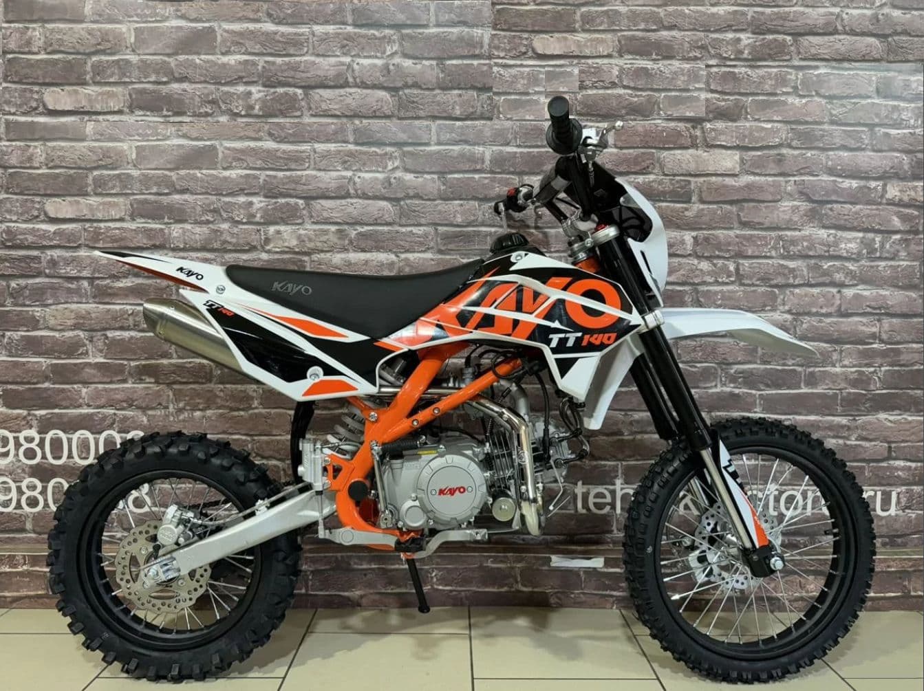 Питбайк Kayo KRZ TT140em 17/14 эл.стартер
