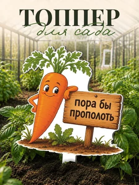 Фигурки для сада морковь - овощи