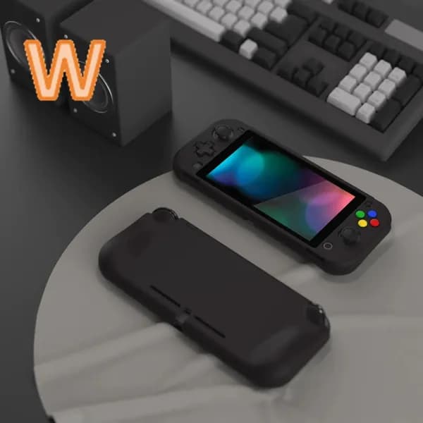 Защитный чехол с ручкой для Nintendo Switch Lite: моноблочный дизайн в однотонном цвете