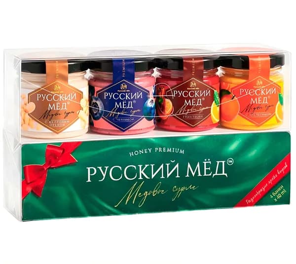 Подарочный набор ассорти "Русский мёд" 40мл (4шт)