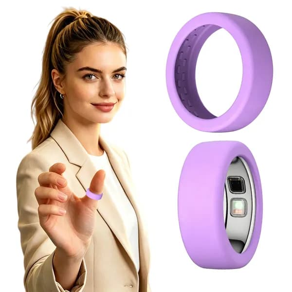 Чехол для кольца Oura Ring 5 из силикона, фиолетовый, размер S