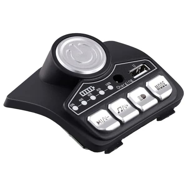 Многофункциональная 12V, HB12V: центральная панель управления для детского электромобиля "музыка, сказки, регулировка скорости / запасная часть, чёрная, пластик.