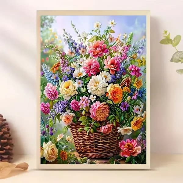 1 комплект DIY 5D алмазной живописи Цветы