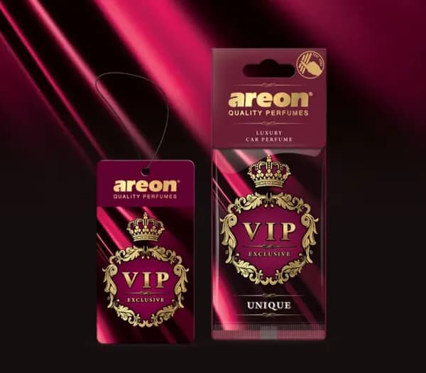 Ароматизатор для авто AREON VIP Unique / Уникальный (подвесной картон)