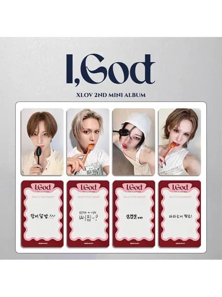 Фотокарточки I GOD Коллекционные карты Подарок для фаната K-pop XLOV карточки