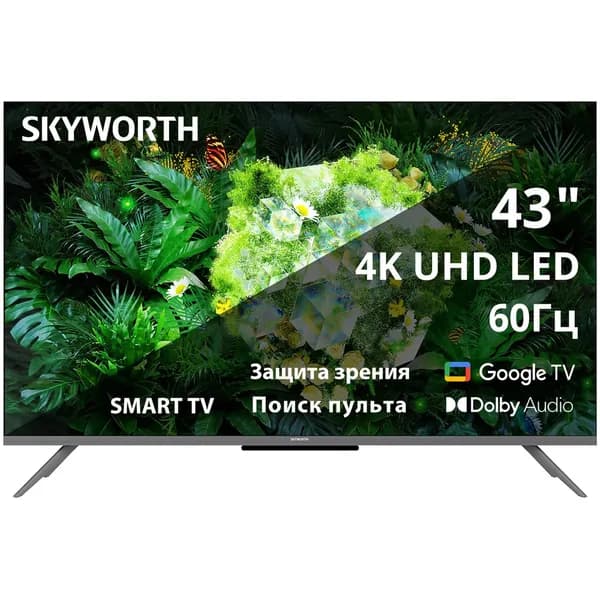 Skyworth Телевизор 43G66G (2024) 43″ 4K UHD, черный