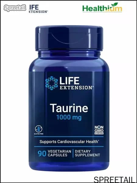 Life Extension Taurine 1000мг 90 капсул лайф экстеншн таурин 1000 мг.