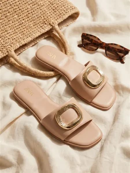 Шлепанцы тапочки zara летние
