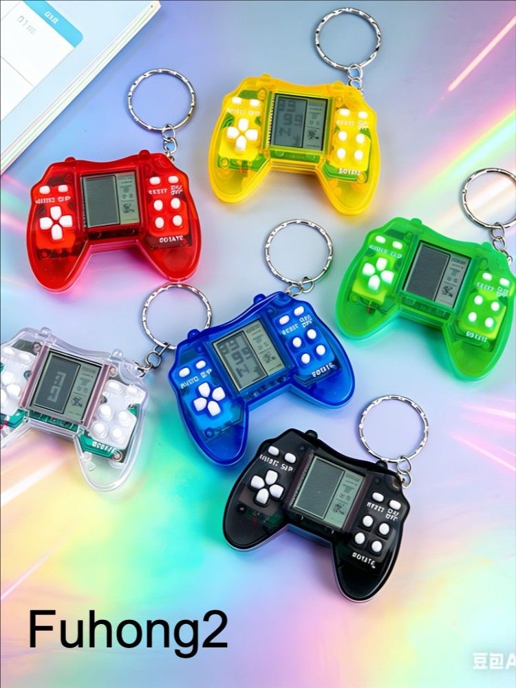 Игровая консоль брелок 6 цветов случайны