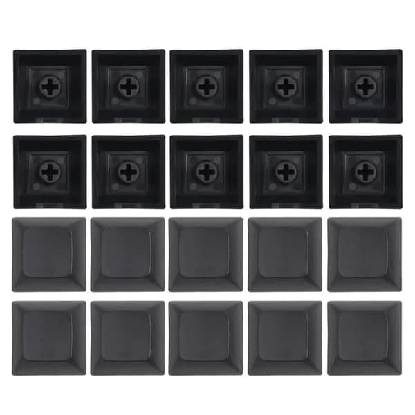 DSA 1U PBT Бланк Кейкапы 20шт, Черный