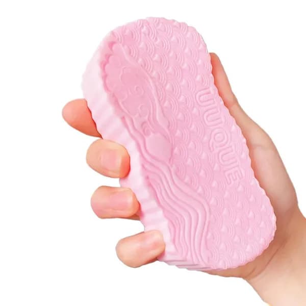 Губка мочалка для купания детей и игр в ванной, Массажная антибактериальная губка для новорожденных младенцев