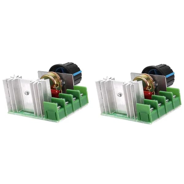 Регулятор скорости для переменного мотора ac 220v, 2000w, тиристорный контроллер / 2 шт.