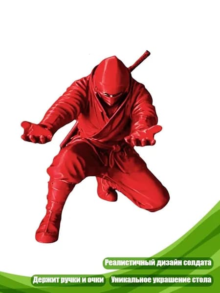 3D-ручка-подставка для ручек в виде фигурки истребителя, красный