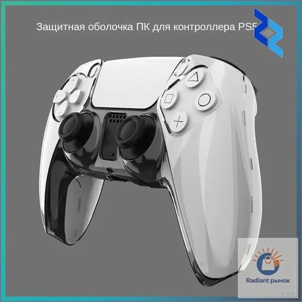 Игровой контроллер PS5 с прозрачным кристаллическим корпусом, раздельными ультратонкими кнопками и отверстиями для подключения проводов11