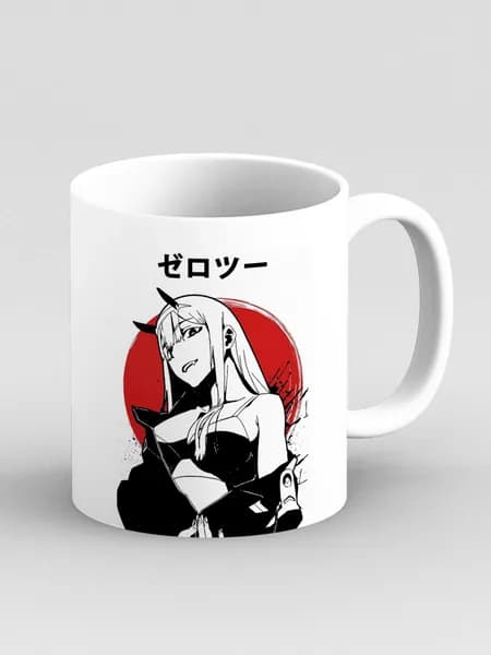 Кружка "Аниме. Код 002. Милый во Франксе. Zero Two. Darling in the Franxx (постер)"