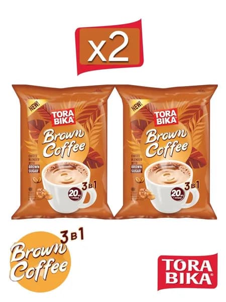 Кофейный напиток Torabika 3в1 Brown Coffee, 40 шт по 25 гр