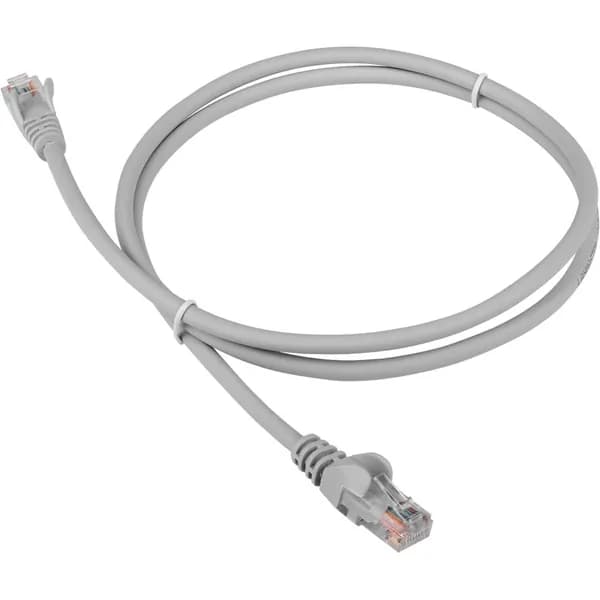 Патч корд LANMASTER LSZH UTP кат.5e, 1.0 м, серый (LAN-PC45/U5E-1.0-GY)