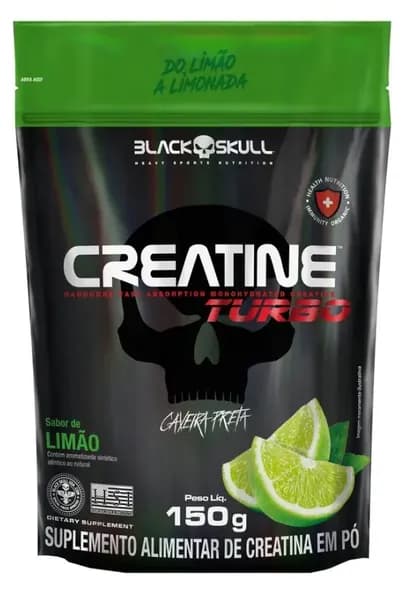 Black Skull, Refil Creatine Turbo, Креатин, 150 г