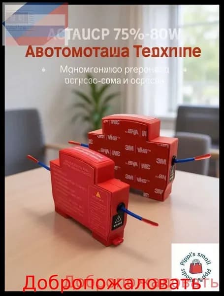 Самоактивирующийся огнетушитель для электрических шкафов, двойное сопло, монтаж на клей