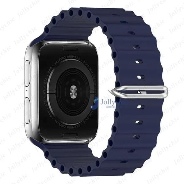 Силиконовый ремешок для Apple watch Ultra Band 49 мм 45 мм 44 мм 42 мм, спортивные ремни iWatch 9 7 8 5 4 3 6 SE