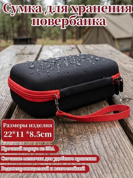 Коробка для хранения автомобильного аварийного пускового устройства (пауэрбанка), с отделениями, 22x11x8.5см