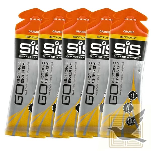 SiS, GO Isotonic Energy Gel, Гель изотонический углеводный, вкус Апельсин, 60мл, 5шт.