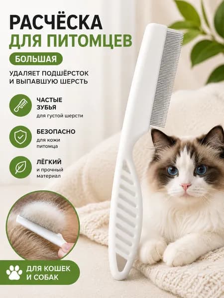 Щётка для шерсти кошек и собак
