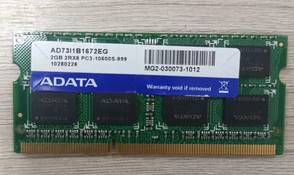 Оперативная память DDR3, 1333 МГц, 1 x 2 ГБ