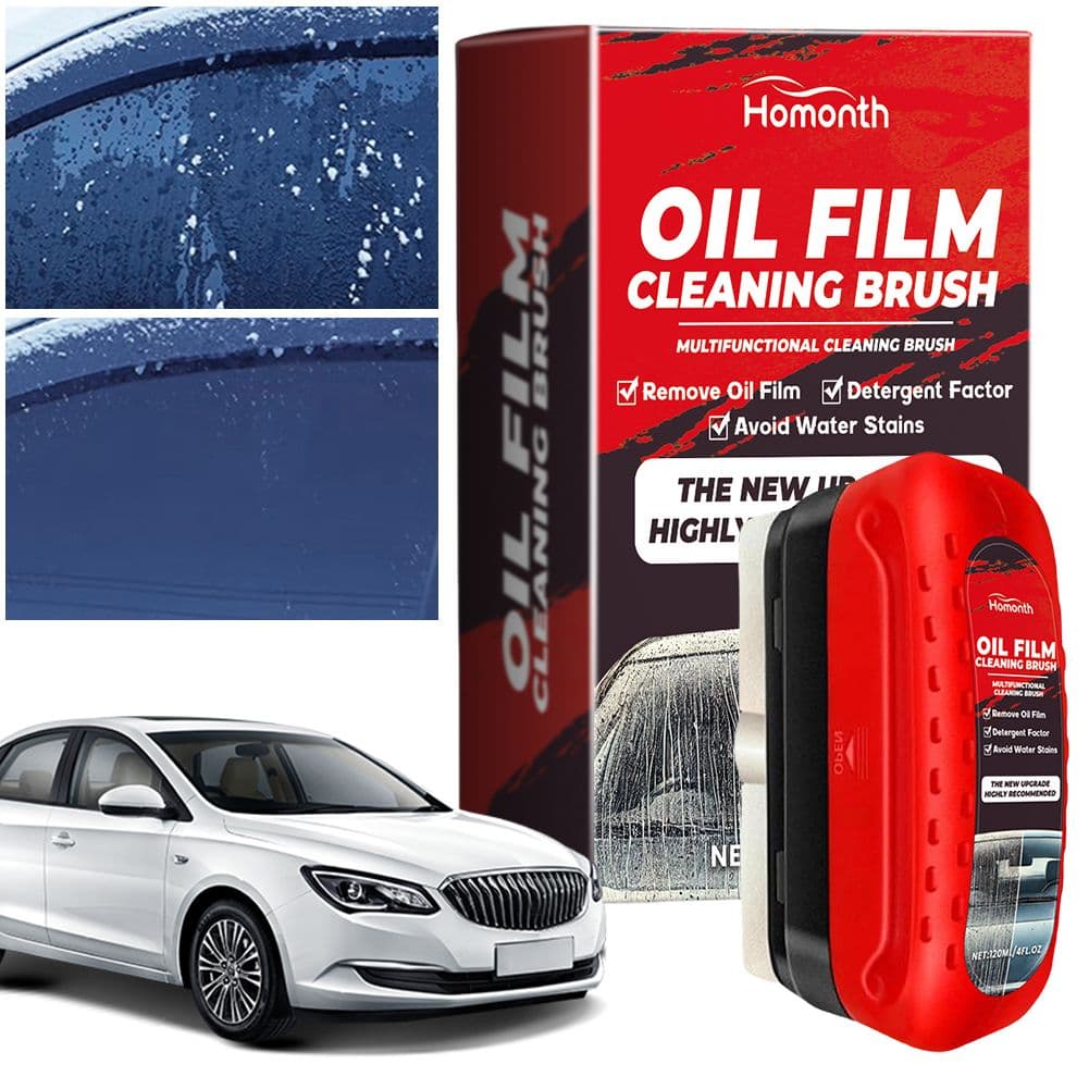 Очиститель автомобильных стёкол с щёткой для удаления жировой плёнки и гидрофобной защиты