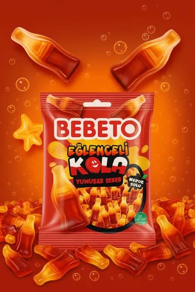 Bebeto Фруктовые сладкие и веселые желейные конфеты 80 г