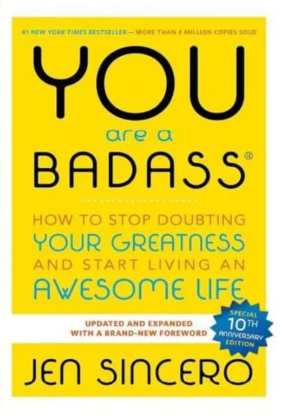 You Are a Badass by Jen Sincero Self-Help Paperback 10th Anniversary Edition