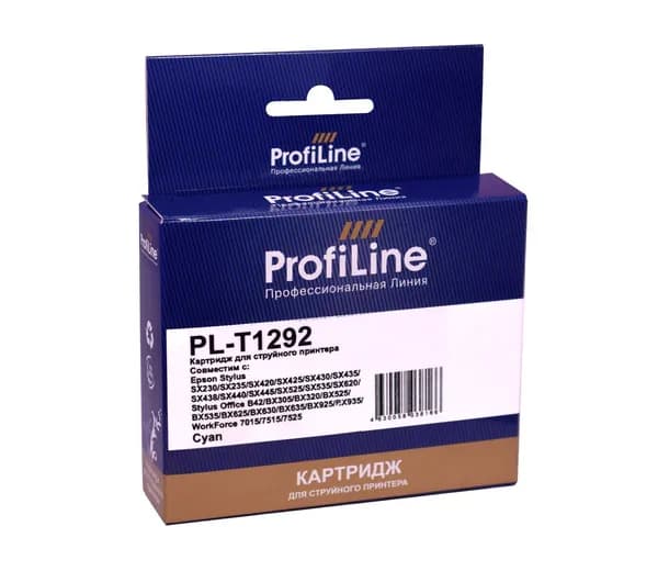 Картридж для струйного принтера T1292 ProfiLine для Epson Stylus SX230/SX235/SX420/SX425/SX430/SX435 и др., цвет голубой