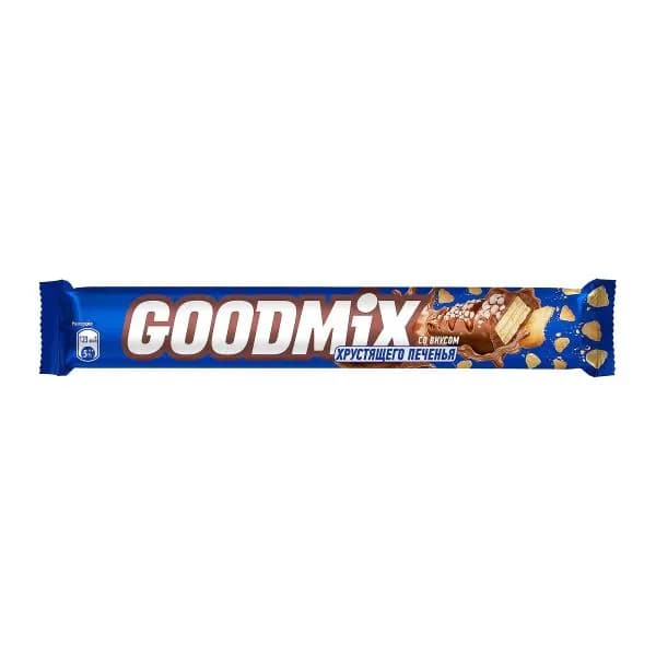 Шоколадный батончик печенье в хрустящей вафле Goodmix 47г