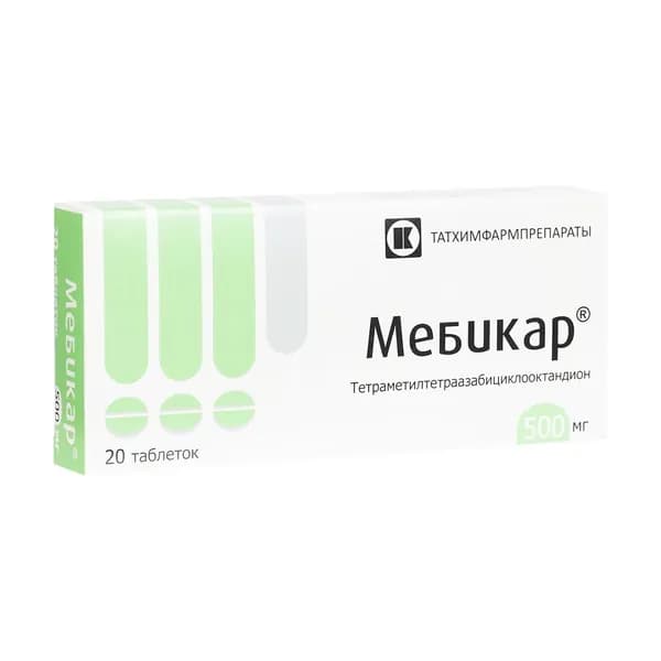 Мебикар таблетки 500мг 20шт