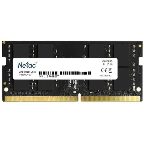 Netac Оперативная память Netac NTBSD4N32SP-08 Оперативная память Basic, DDR4, 8GB (1x8GB), 3200MHz, CL22, SO-DIMM DDR4, 3200 МГц, 1 x 8 ГБ (NTBSD4N32SP-08)