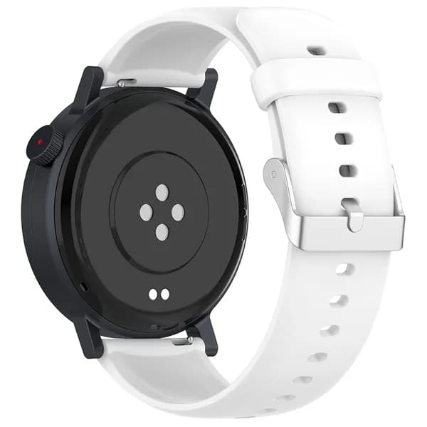 Силиконовый ремешок для часов CMF Watch Pro1 и Pro2, белый, с металлической застёжкой