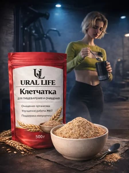 Клетчатка URAL LIFE 1 шт 500гр