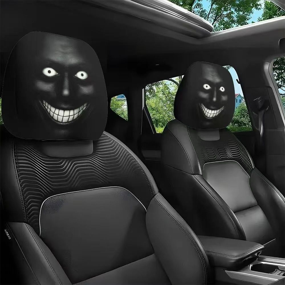 Маска на подголовник автомобиля, чехол на подголовник автомобильный, 2шт,Новогодний подарок