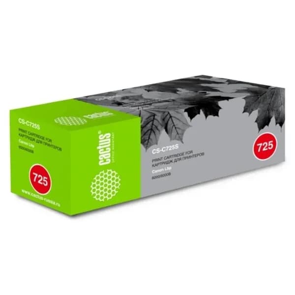 Картридж лазерный CACTUS CS-C725S black (CS-C725S)