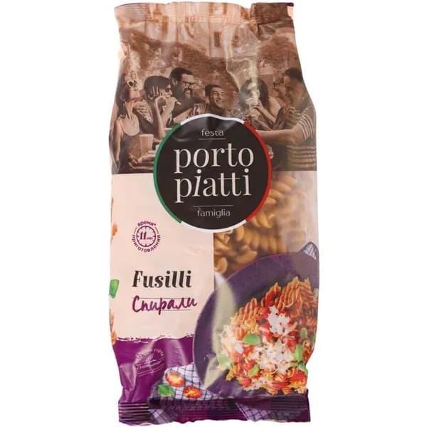Макаронные изделия Porto piatti Fusilli Спирали 450 г