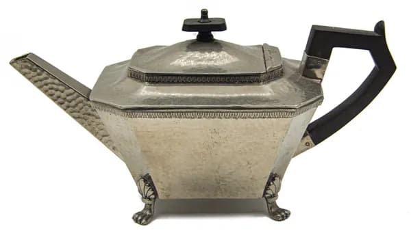 Чайник, 1900 - 1910 год, Англия; пьютер; 0.7 л.