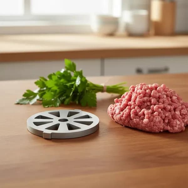 Решетка для рубленого фарша к мясорубкам подрезная для мясорубки UNIT UGR 451 (Д 53,5+ушки,H-4мм,сталь)