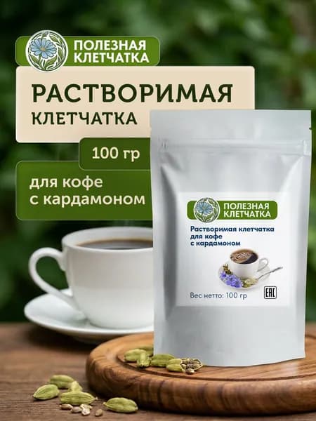 Полезная Клетчатка Кофе растворимый 100г. 1шт.