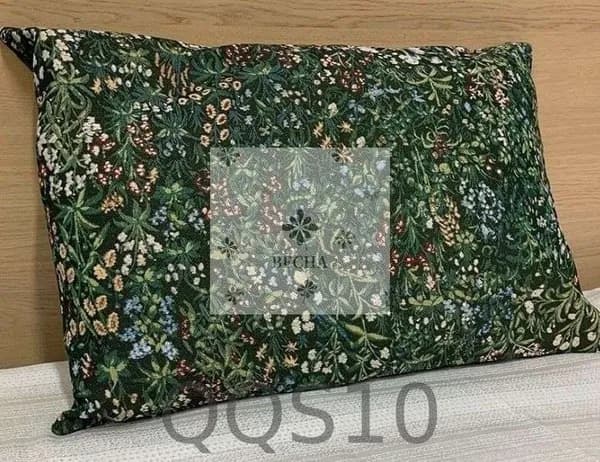 Наволочка 50x70 см 1 шт гобелен, белый, бежевый цветы