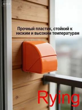 Водонепроницаемая крышка для розетки, материал ПК, 100x93x100 мм, используется для защиты от дождя, УФ-излучения, влагостойкая, оранжевый, 1 шт