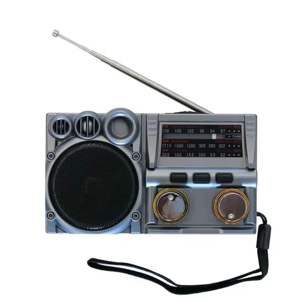 Радиоприемник переносной с MP3 плеером Bluetooth DC RD-326Bt (серый)