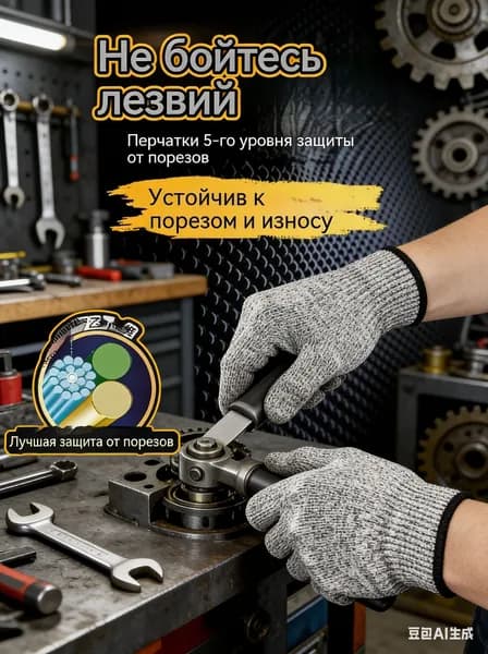 Защитные перчатки 5-го уровня защиты от порезов, ударов, царапин